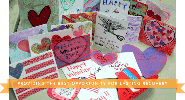 Valentines for Vets project