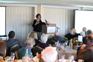 Janice Gabe, a licensed clinical social worker, speaker and author,  delivered the keynote speech at the second Rosecrance Forum, held Nov. 4 at Rockford County Club.